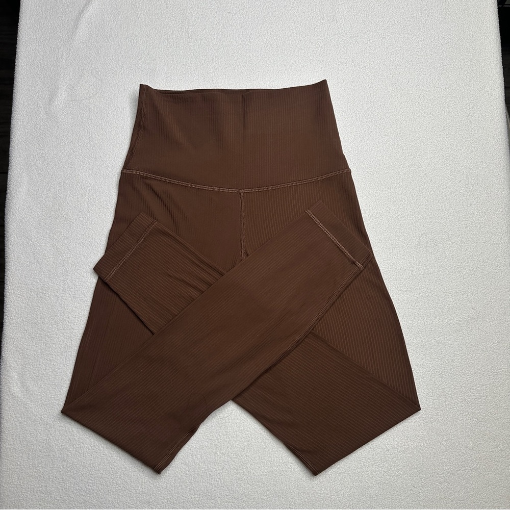 Lululemon Align Ribbed High-Rise Pant 25"•Java🤎 - Picture 5 of 11